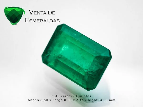 esmeralda certificada talla rectangular 2.02 quilates certificated emerald