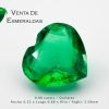 esmeralda colombiana talla corazon colombian emerald cut heart gemstone