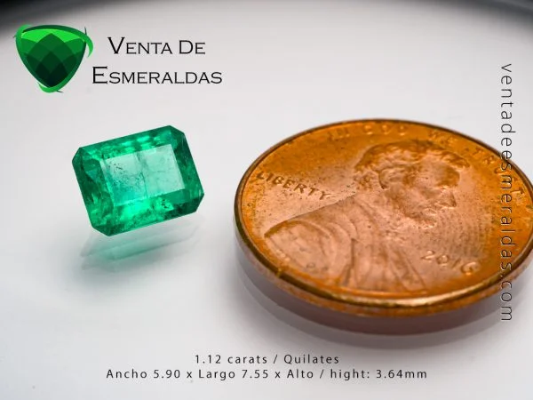 esmeralda colombiana talla rectangular colombian emerald