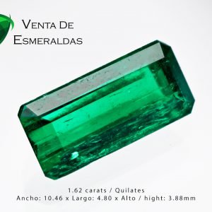 esmeralda colombiana de 1.62 alta calidad colombian emerald