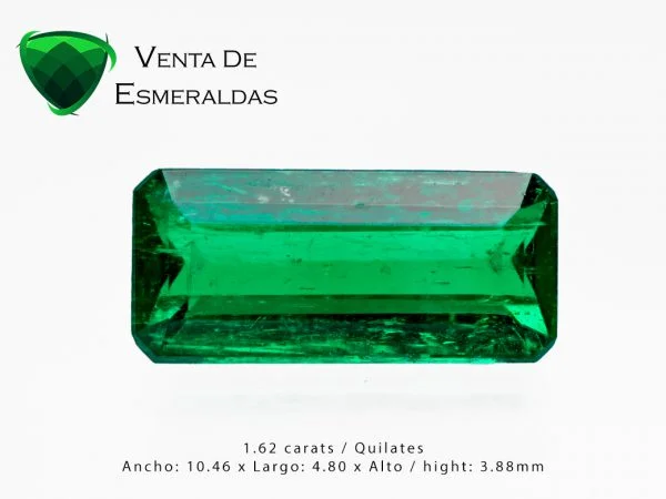 esmeralda colombiana de 1.62 alta calidad colombian emerald