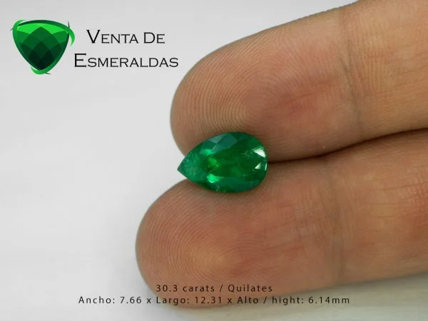 esmeralda-talla-lagrima-de-3.03 quilates precio