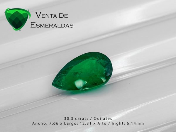 esmeralda-talla-lagrima-de-3.03 quilates precio