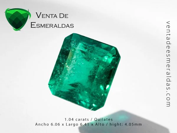 esmeralda colombiana de 1.04 quilates colombian emerald