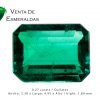 esmeralda colombiana talla rectangular square emerald