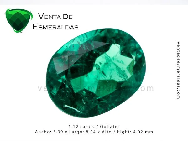 esmeralda colombiana talla ovalada oval emerald