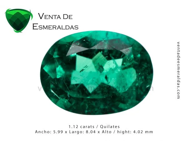 esmeralda colombiana talla ovalada oval emerald