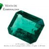 esmeralda colombiana talla rectangular colombian emerald