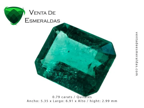 esmeralda colombiana talla rectangular colombian emerald