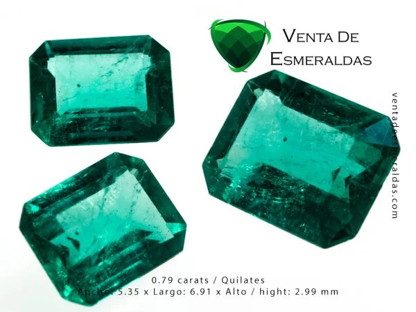 esmeralda colombiana talla rectangular colombian emerald