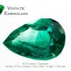 esmeralda colombiana de 0.57 quilates colombian emerald cut tear o pear