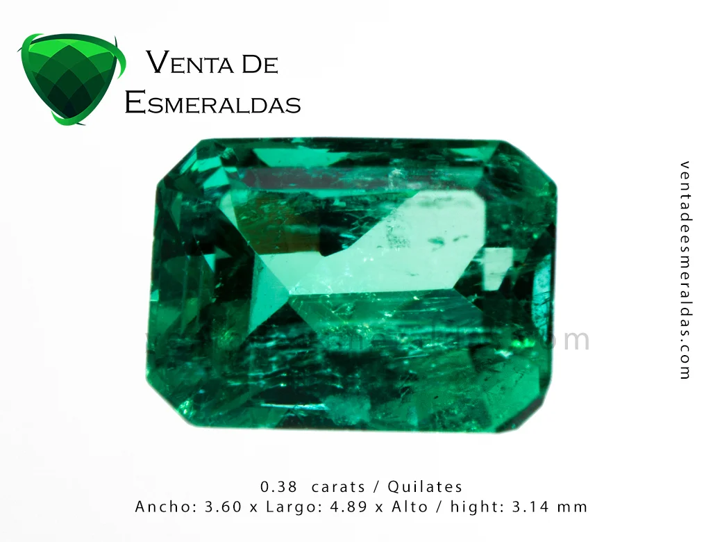 esmeralda colombiana talla rectangular colombian emerald