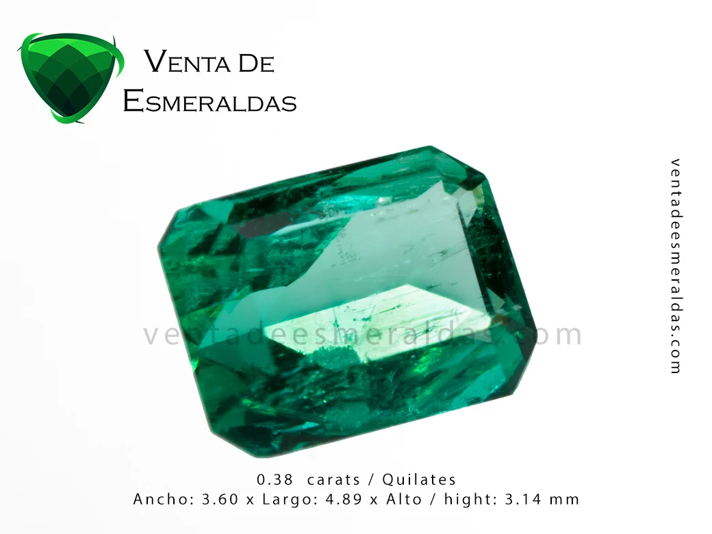 esmeralda colombiana talla rectangular colombian emerald