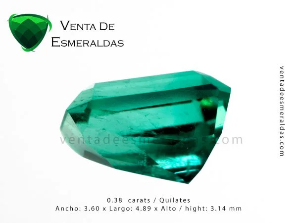 esmeralda colombiana talla rectangular colombian emerald