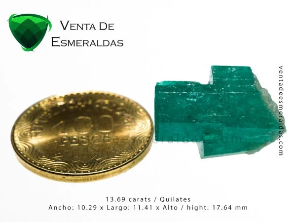 esmeralda en bruto canutillo rough emerald