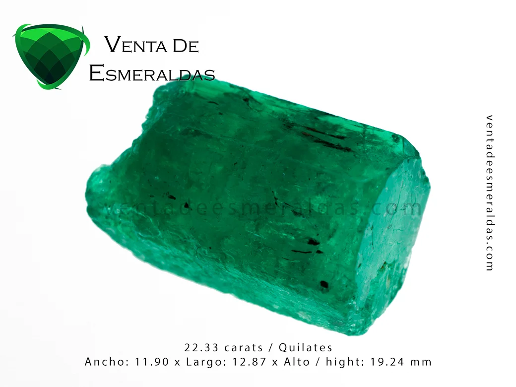 esmeralda en bruto , rough colombian emerald