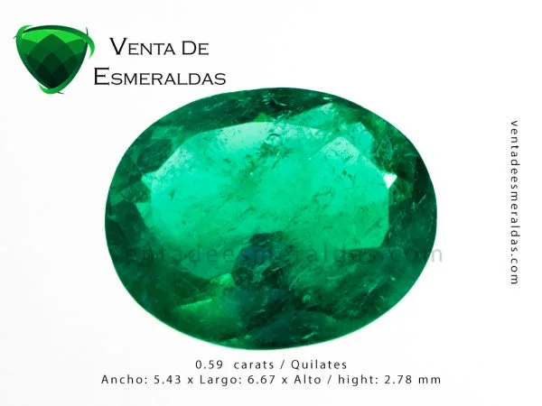 esmeralda ovalada colombian emerald