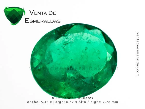 esmeralda ovalada colombian emerald