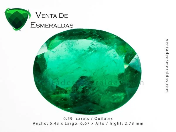 esmeralda ovalada colombian emerald