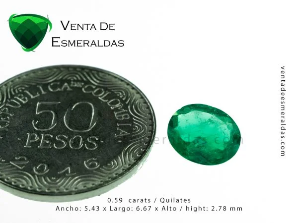 esmeralda ovalada colombian emerald