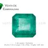 colombian emerald square esmeralda colombiana corte talla cuadrada