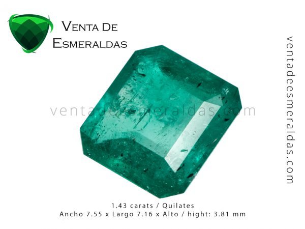 colombian emerald square esmeralda colombiana corte talla cuadrada