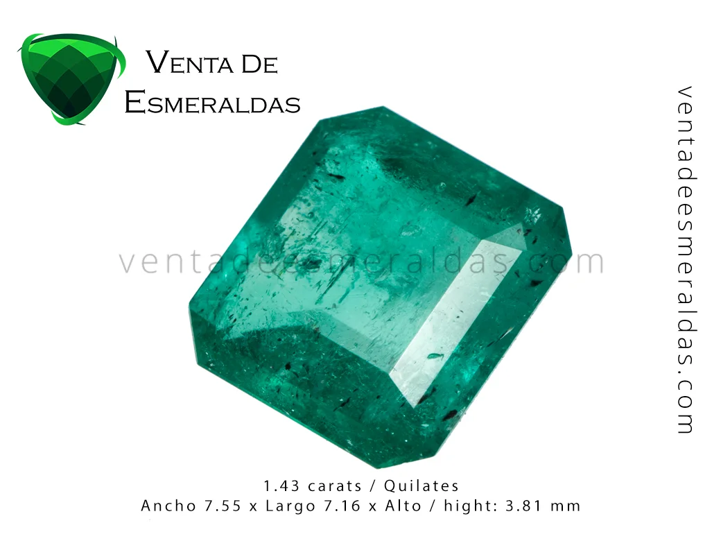 colombian emerald square esmeralda colombiana corte talla cuadrada
