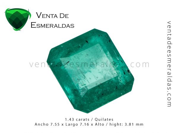 colombian emerald square esmeralda colombiana corte talla cuadrada