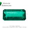 esmeralda canutillo de 1.22 quilates gota de aceite