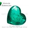 esmeralda colombiana talla corazon colombian emerald cut heart