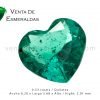 esmeralda colombiana talla corazon colombian emerald cut heart