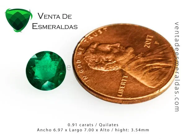 esmeralda colombiana talla redonda colombian emerald cut round