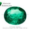 esmeralda talla ovalada colombian emerald oval cut