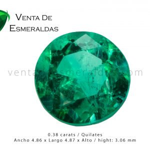 esmeralda talla redonda de 0.38 quilates round colombian emerald esmeralda talla redonda de 0.38 quilates round colombian emerald