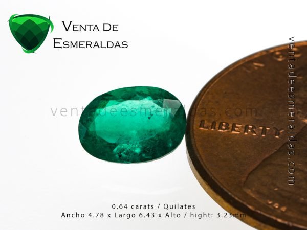 esmeralda colombiana talla ovalada colombian emerald