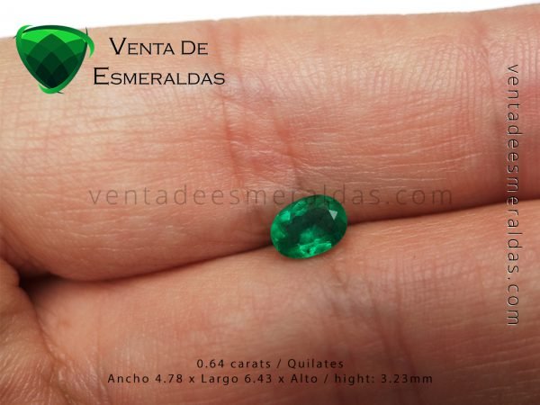 esmeralda colombiana talla ovalada colombian emerald