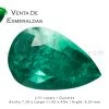 esmeralda colombiana talla pera