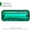 esmeraldas colombianas canutillo de 0.83 kilates colombian emerald