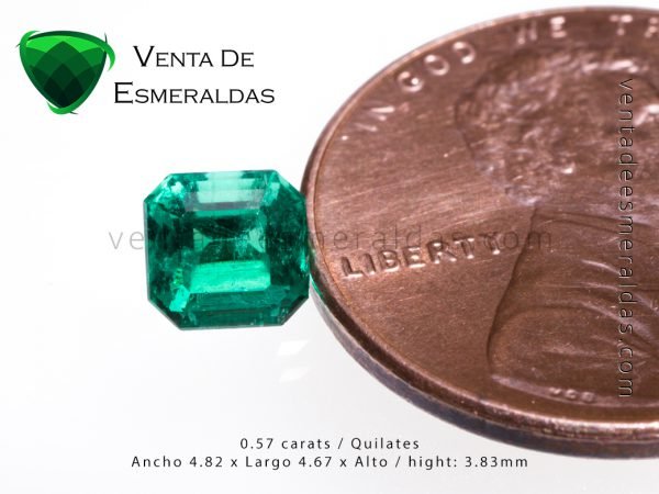 esmeralda colombiana rectangular square colomnbian emerald