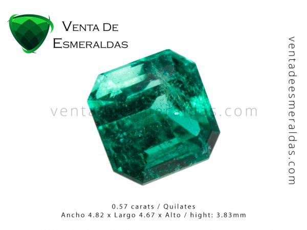 esmeralda colombiana rectangular square colomnbian emerald