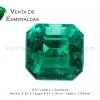 esmeralda colombiana rectangular square colomnbian emerald