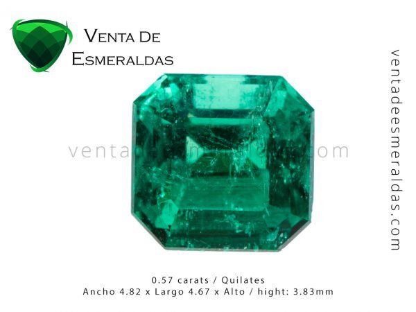 esmeralda colombiana rectangular square colomnbian emerald