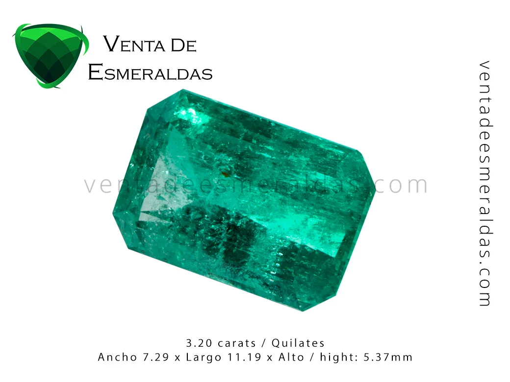 esmeralda colombiana de 3 quilates colombian emerald 3 carats