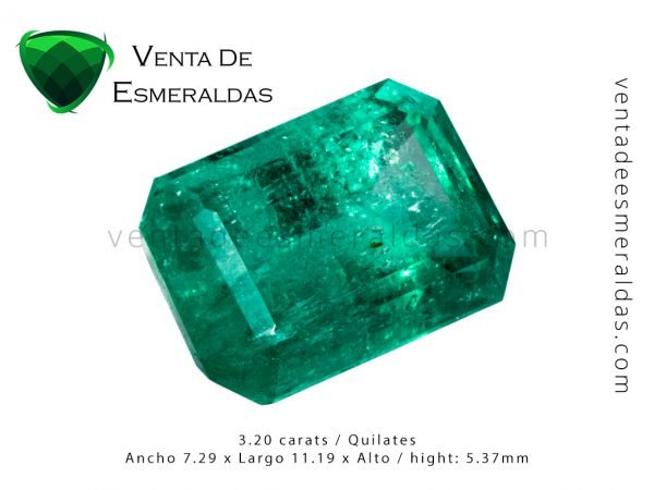 esmeralda colombiana de 3 quilates colombian emerald 3 carats