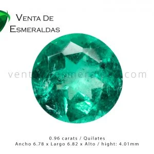 esmeralda colombiana talla redonda de 0.96 quilates colombian emerald (3) esmeralda colombiana talla redonda de 0.96 quilates colombian emerald