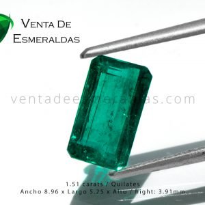 esmeralda gota de aceite de 1.51 quilates talla rectangular colombian emerald esmeralda gota de aceite de 1.51 quilates talla rectangular colombian emerald