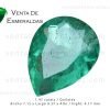 esmeralda colombiana talla lagrima de 1.47 quilates colombian emeralds