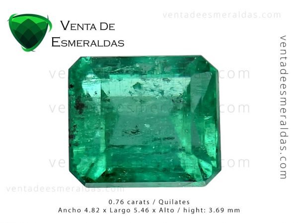 esmeralda rectangular de 0.76 quilates de muzo colombia colombian emeralds 3