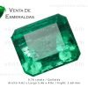 esmeralda rectangular de 0.76 quilates de muzo colombia colombian emeralds