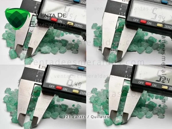 lote de esmeraldas Colombianas de Muzo Boyacá en bruto de 121 Quilates , colombian rough emeralds (RAW) , esmeraldas certificadas